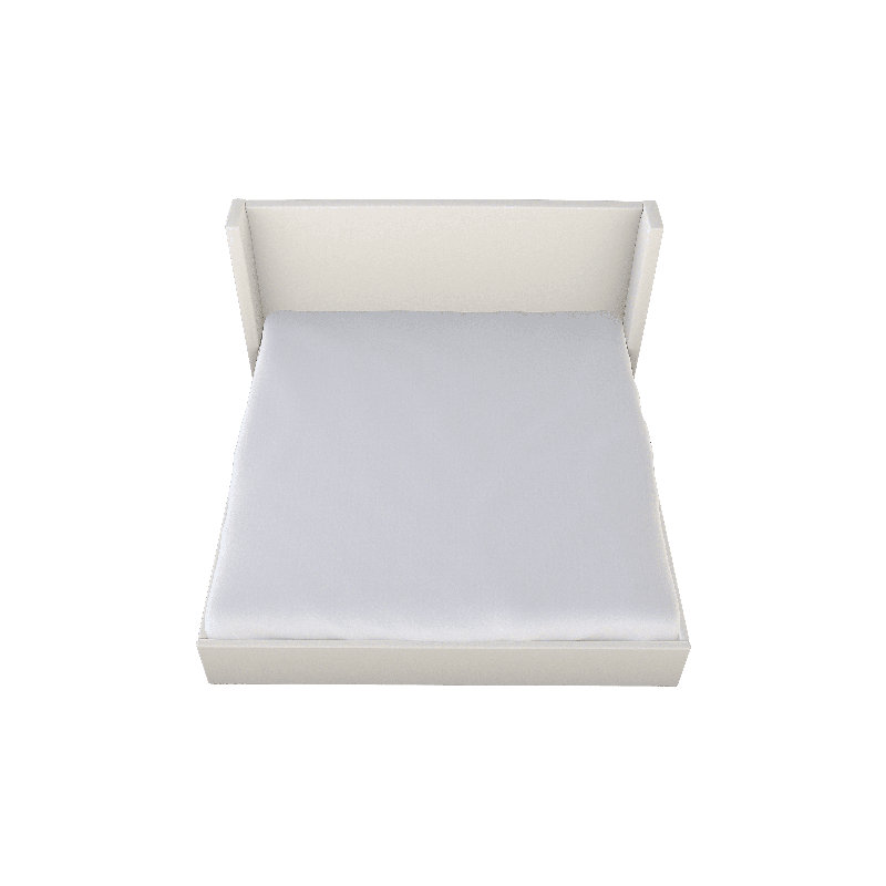 Chloe Upholstered Wingback Bed, Celebrity Cloud, California King