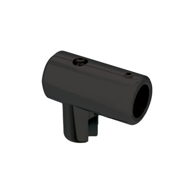 Support en U pour barre de support en verre FHC SBG3MB - verre de 3/8 po ou 1/2 po - noir mat