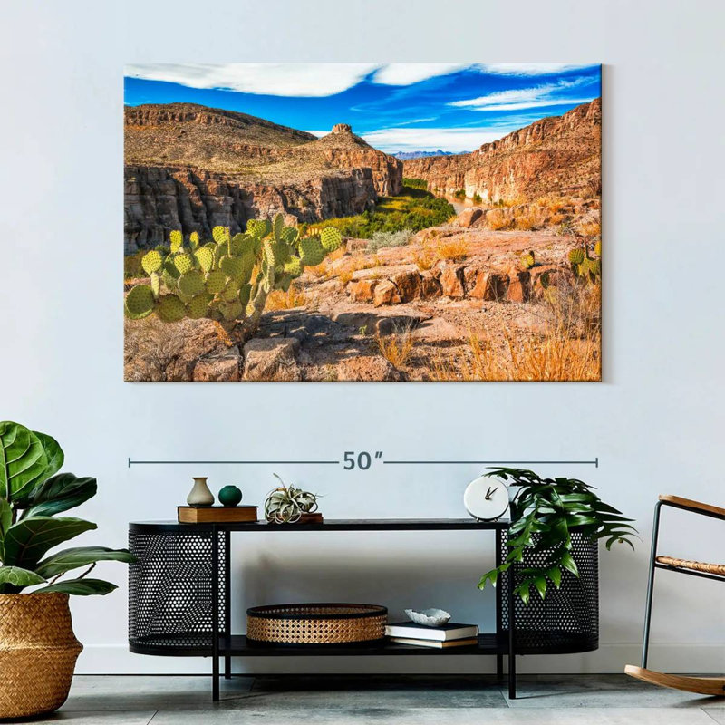 Hot Springs Canyon Rio Grande, H 34 po x l 51 po