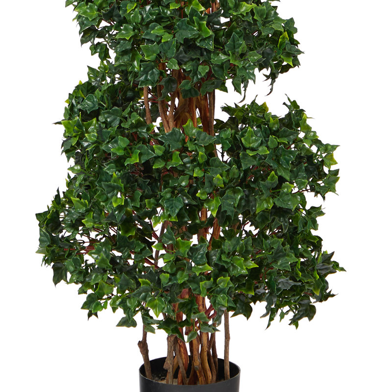 Arbre artificiel topiaire en forme de lierre anglais avec tronc naturel résistant aux rayons UV (intérieur / extérieur)