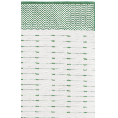 Tapis vert / ivoire en laine et en coton tissé à la main 9625 Martha Stewart