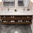 Azden 84" Wall-Mounted Double Bathroom Vanity Set-846138588