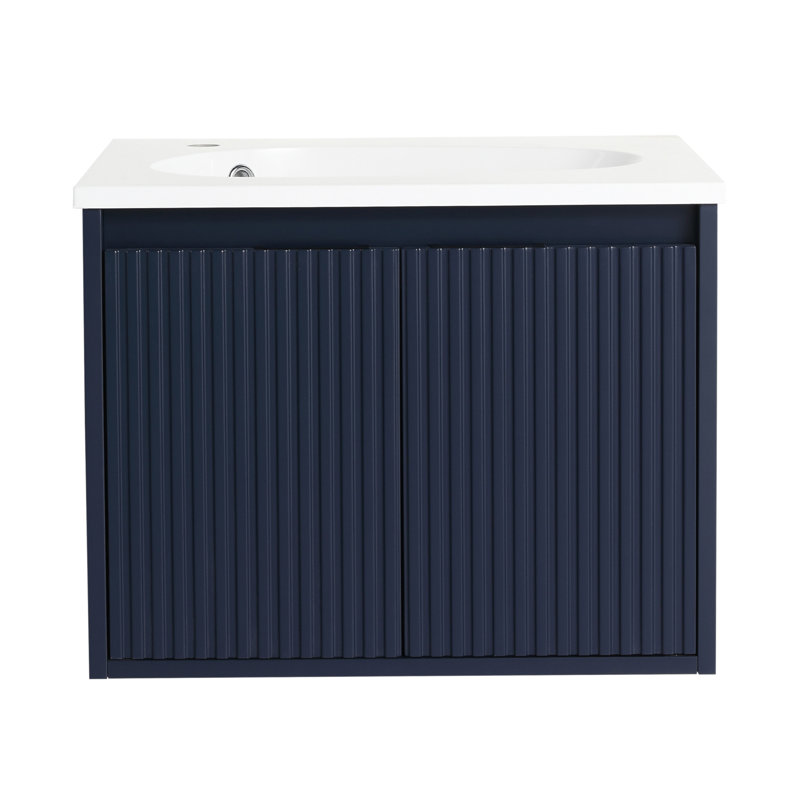 24'' Wall Mounted Single Bathroom Vanity Base Only