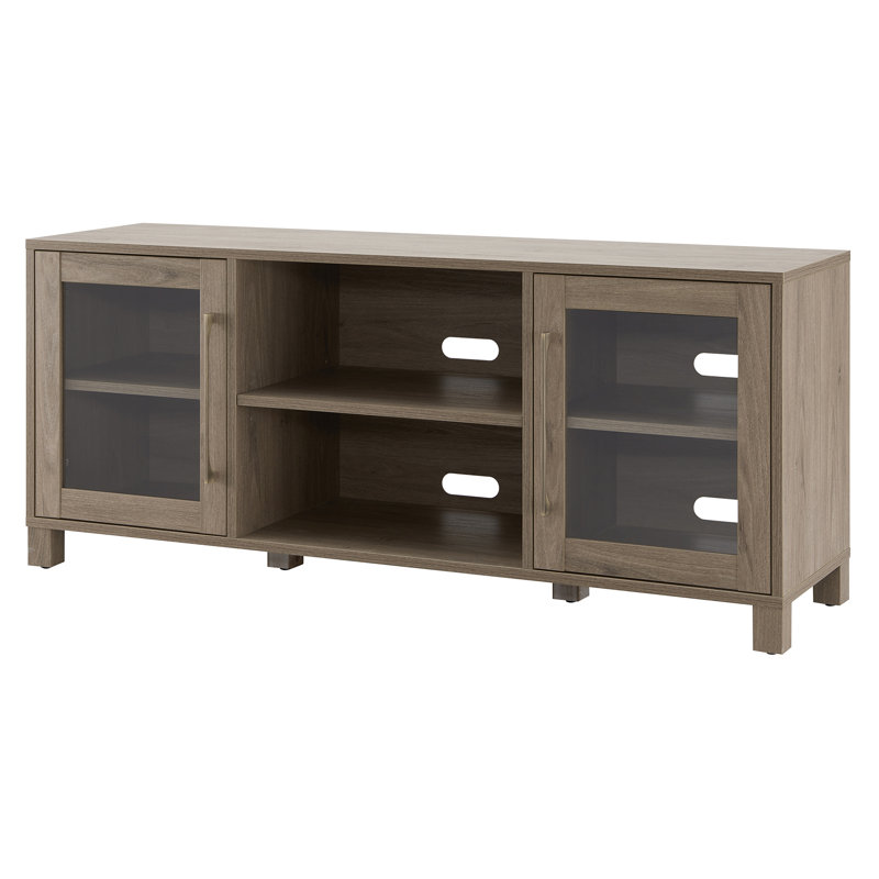 Quincy Unfinished TV Stand for TVs up to 65", Antiqued Grey