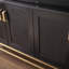 Meuble télé, console multimédia à 4 portes, armoire de rangement pour le salon