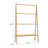 Bamboo Ladder Towel Rack With Storage Shelf