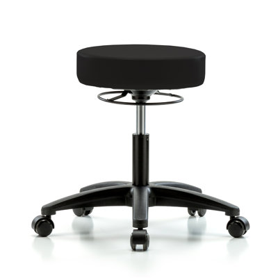 Exaucet Adjustable Height Lab Stool with Removable Casters/Wheels