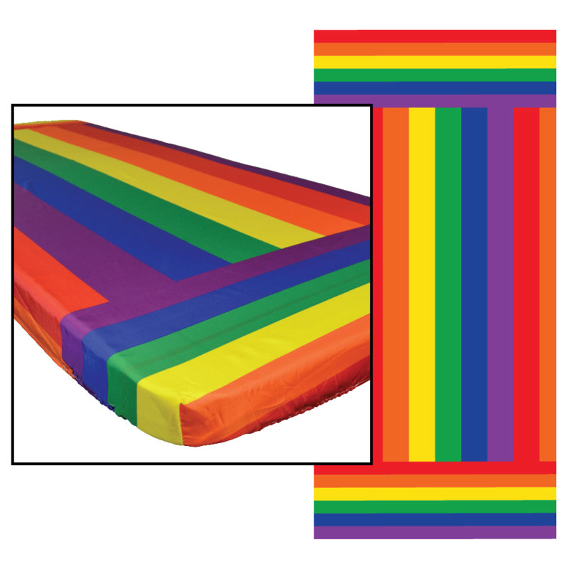 Rainbow Tablecloth, 72" x 30"