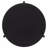 Black Round Solid Wood Coffee Table