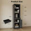 Armoire de rangement étroite 71 po à 5 niveaux avec tiroir et porte-1944962106