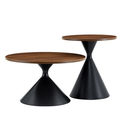 2-piece coffee round table set