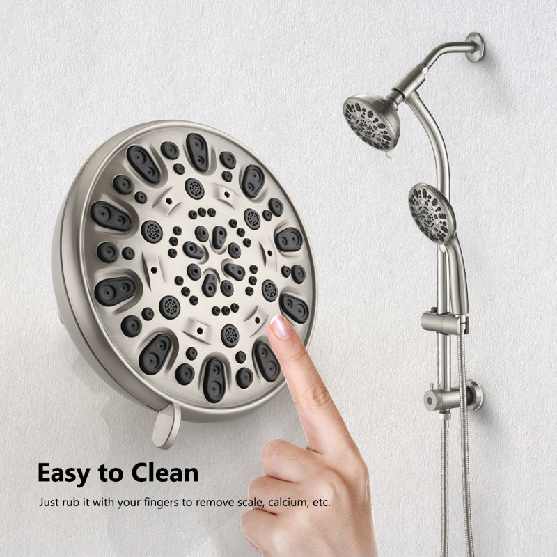 Pomme de douche fixe Rain, Argent
