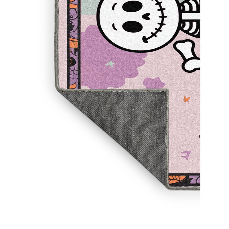 Tapis de vacances d'Halloween The Holiday Aisle®, Rectangulaire 7 pi x 10 pi