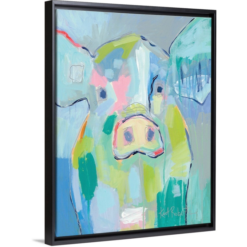 « Millie » par Kait Roberts-impression sur toile, Toile avec cadre noir, H 18 po x l 14 po x P 1,75 po