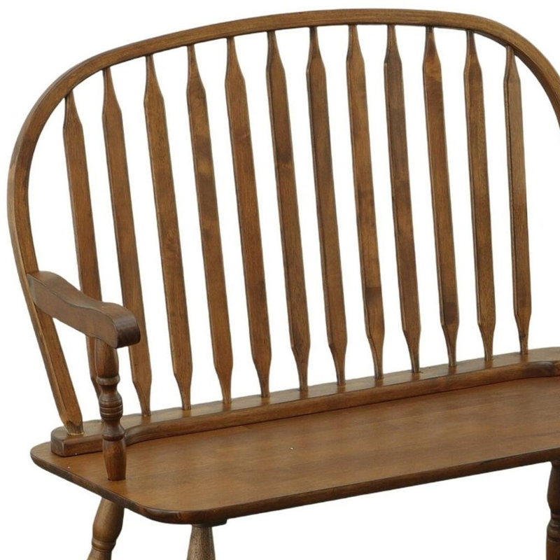 Banc à dossier en broche 44 po