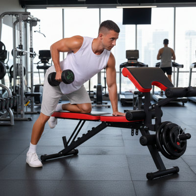 Professional Adjustable Weight Bench With Leg Extension - 800 LBS Capacity Multi-Function Training Station