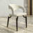 Wajaahat Modern Leather Dining Chairs - Open Back Chairs Black Iron Leg Industrial Mid Century Contemporary Seating-616874713-621559528