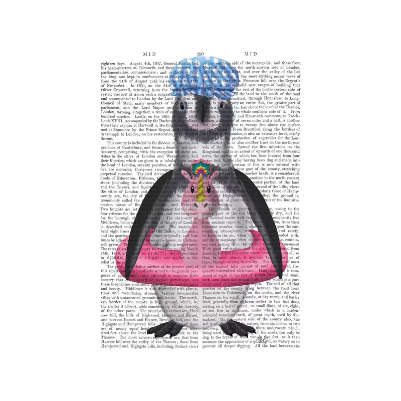 Penguin Unicorn Rubber Ring Book Print by Fab Funky - Wrapped Canvas Gallery-Wrapped Canvas Giclée, 20.32 cm H x 30.48 cm W