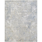 Avia Light Gray/Blue Area Rug