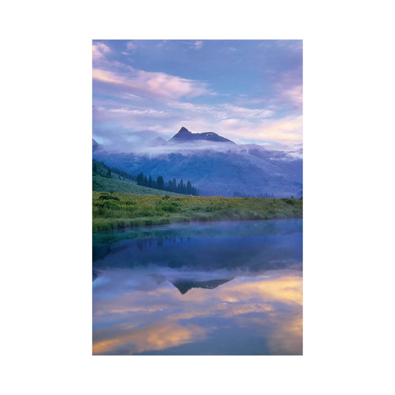 Ruby Range Reflected In The Slate River, Colorado by Tim Fitzharris - Wrapped Canvas Print, 20.32 cm H x 30.48 cm W