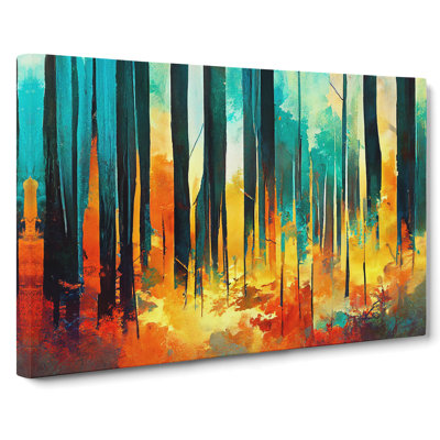 Pretty Abstract Forest Vol.3 - Wrapped Canvas