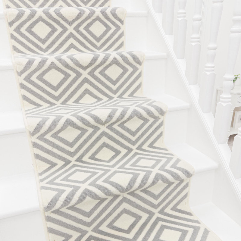 Stair Runner Geometric Area Rug, Stair Runner 60 x 660 cm
