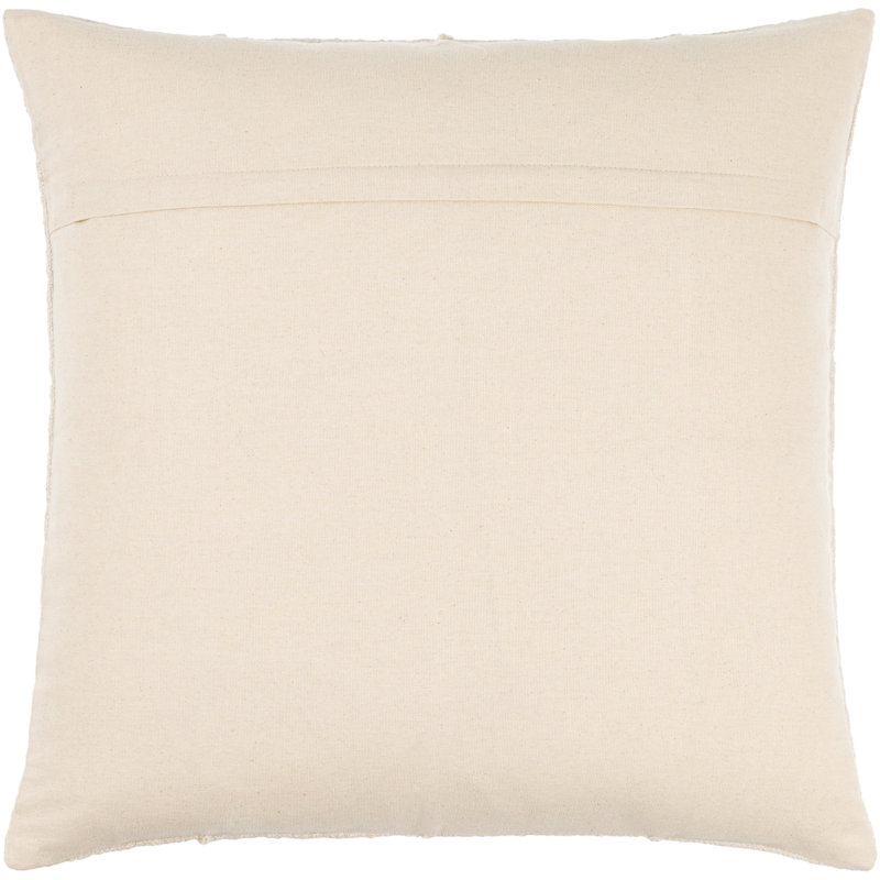 Mindy 18" Light Beige Cotton Accent Pillow Cover