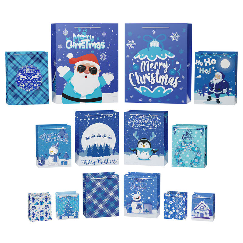 28 pièces de sacs-cadeaux de Noël en vrac avec poignées