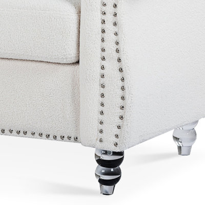Canapé Chesterfield à accoudoirs roulés 84,67 po Jennene