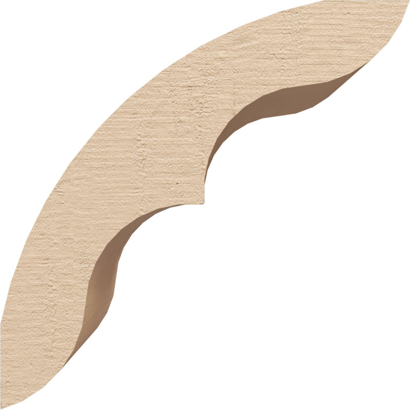 Timberthane Rough Cedar Faux Wood Ozark Knee Brace, 5"W x 6"D x 6"H, Primed Tan, 6" H x 5" W x 6" D