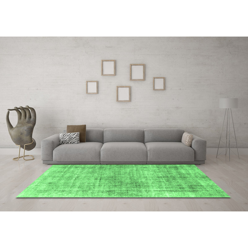 Elaad Washable Abstract Indoor Rug, Square 6'