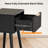15.7" W Black Side Table 2pcs-1709722084