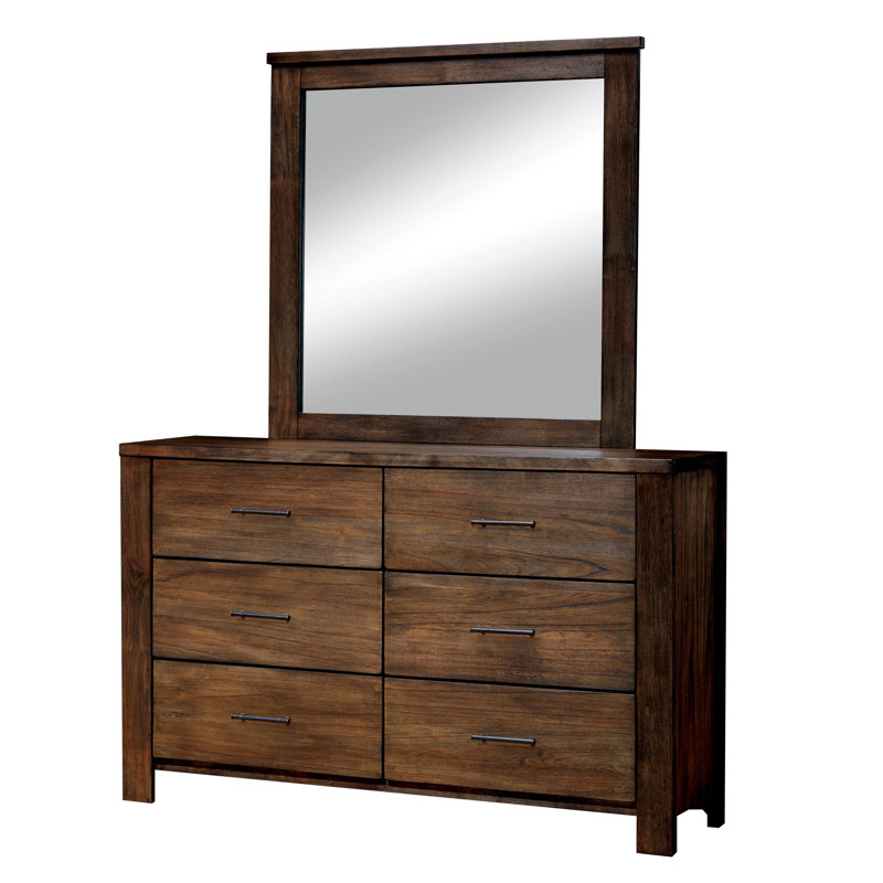 Commode double 6 tiroirs avec miroir Wrigley