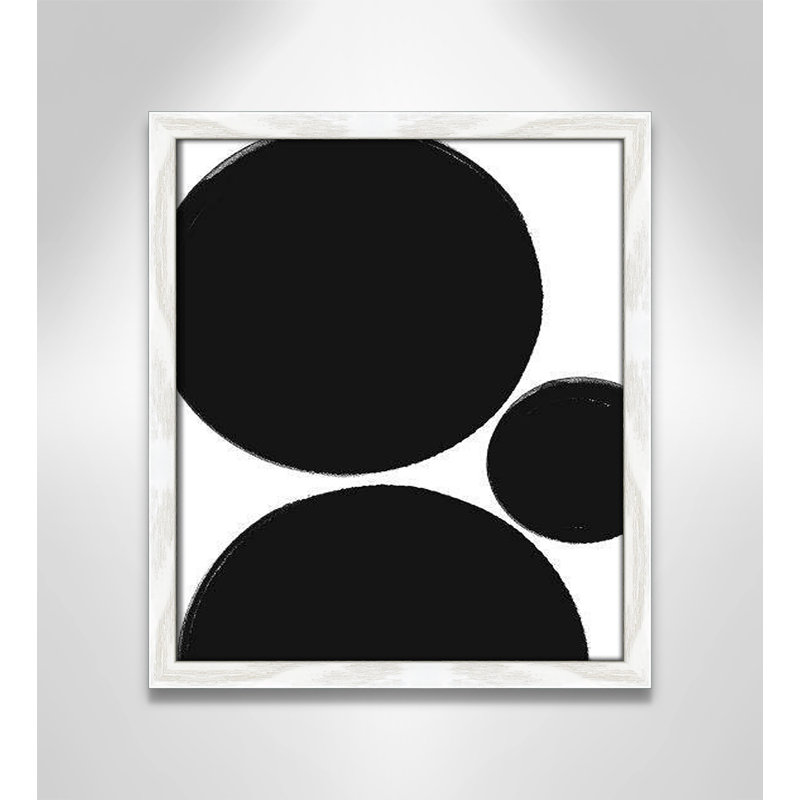 «Line Dessin Collection Bowring Dots» encadré sur papier par Leah Straatsma, H 15 po x l 13 po x P 1,25 po
