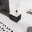 Meuble-lavabo mural 24 po avec lavabo en céramique et porte d'armoire à fermeture en douceur, ensemble KD