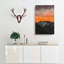 Orange Sky Above Mountains In Italy - Wrapped Canvas-56660238