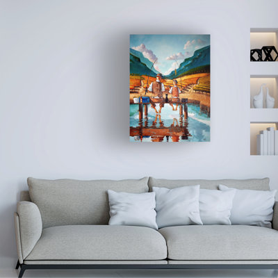 Ronald West First Catch Canvas Art