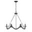 Lustre 6 lumières noir mat Moayad-402744476