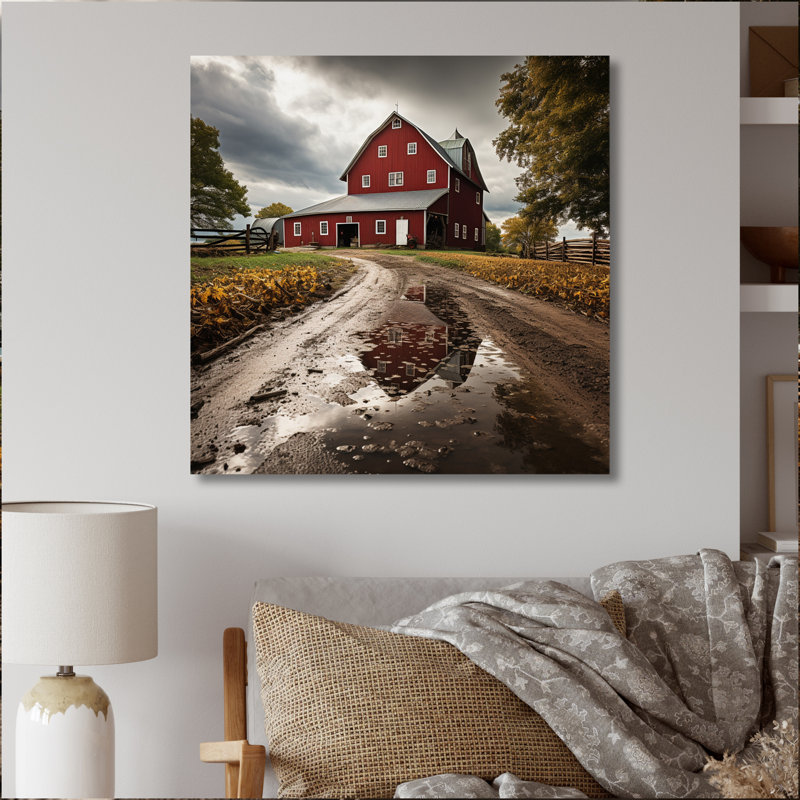 Farm Farmstead Delight Muted II - Countryside Canvas Print, H 24 po x l 24 po x P 1 po, Toile tendue