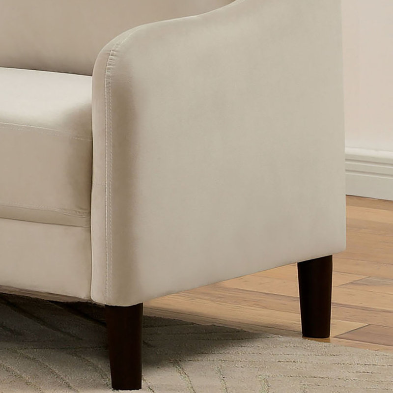 Causeuse Heffington Aliyah, 100 % polyester beige
