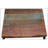 Jevhen Acacia Wood & Metal Bar Stool, Antique Brown