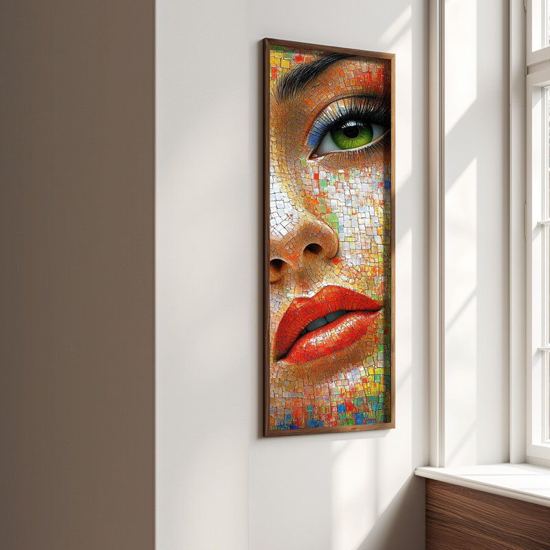 Élégante peinture décorative en panneau de fibres à densité moyenne, 15,7 x 47,2 x 0,1 pouces | 100% panneau de fibres à densité moyenne avec épaisseur de 3 mm, cadre 100% bois de pin | Œuvre d'art imprimé UV pour la décoration intérieure, le salon, le bureau, l'esthétique moderne