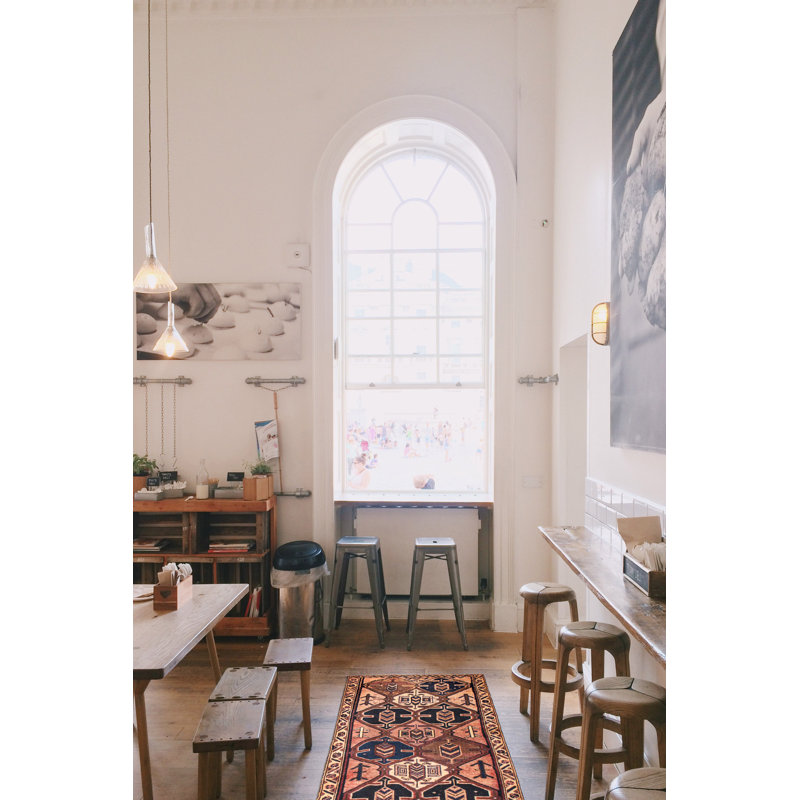 Tapis de couloir unique en laine 3 pi 10 po x 11 pi 9 po Kashus