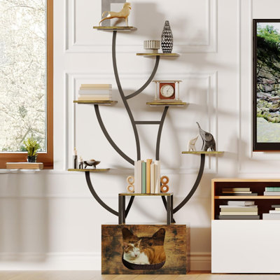 Tree Shaped Bookshelf For Artistic Design