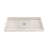 DreamLine SlimLine 32 inch D x 54 inch W x 2 3/4 inch H Single Threshold Biscuit Alcove Shower Base with 2 inch Chrome Center Round Drain-118322112