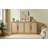 67" Rattan 4-Door Buffet Cabinet, Boho Sideboard, Large Credenza Sideboard Buffet For Living Room, Hallway And Kitchen, Caramel Oak, 67''W X 15.75''D X 31.5''H.