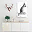 Kangaroo in Black & White by George Shaw - Wrapped Canvas Drawing Pint - Wrapped Canvas-55362171