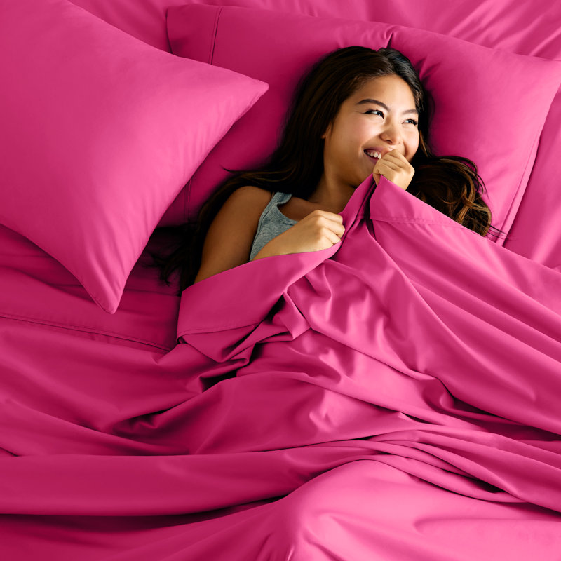 Microfiber Sheet Set with Bonus Pillowcase Set, Palm Green, Twin XL