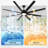72 In. Ceiling Fan With 3-colours Led Light, Dimmer, Reversible Dc Motor And Remote Control-1546517773-1546517774