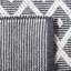 Ashdown Natura Hand Woven Wool Cotton Geometric Rug in Ivory/Black-182980325